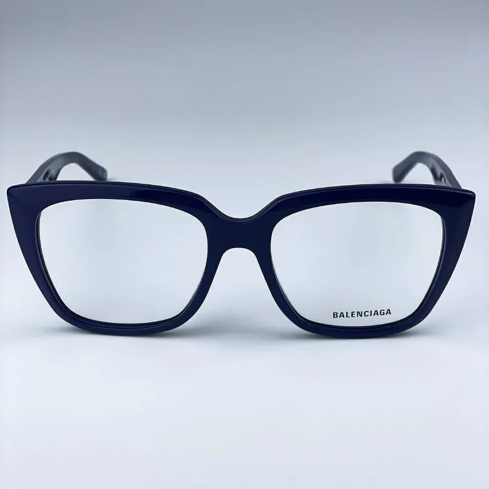 SALE! NEW Balenciaga BB0062O 006 Dark Blue Logo Square Women Eyeglasses - Picture 10 of 10